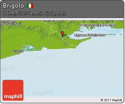 Physical Panoramic Map of Brigolo