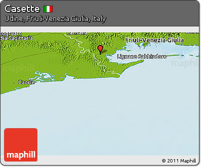 Physical Panoramic Map of Casette