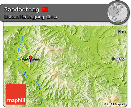 Physical 3D Map of Sandaotong