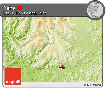 Physical 3D Map of Yahe