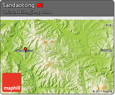 Physical 3D Map of Sandaotong