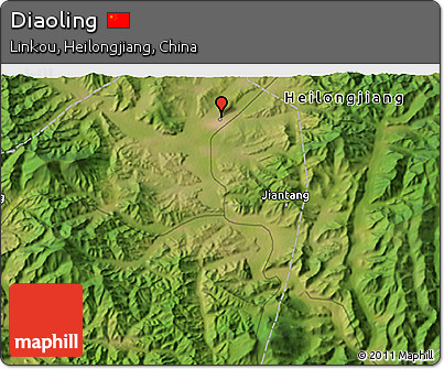 Satellite 3D Map of Diaoling