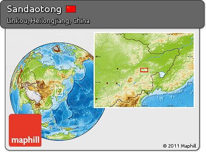 Physical Location Map of Sandaotong