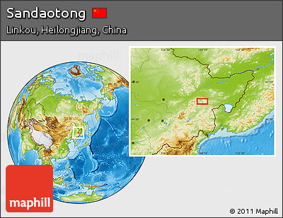 Physical Location Map of Sandaotong