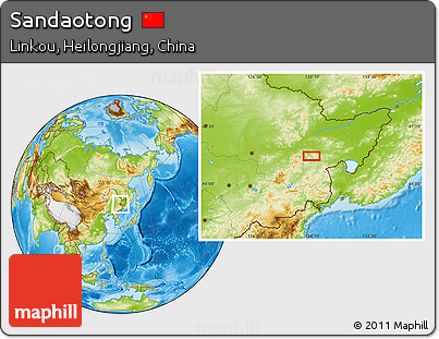 Physical Location Map of Sandaotong