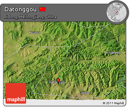 Satellite 3D Map of Datonggou