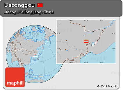 Gray Location Map of Datonggou