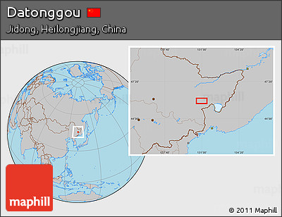Gray Location Map of Datonggou