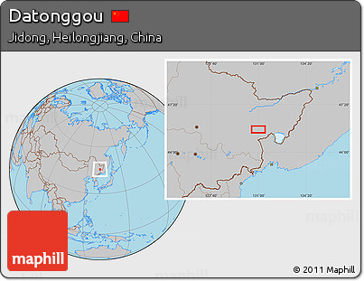 Gray Location Map of Datonggou