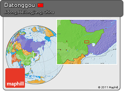 Political Location Map of Datonggou