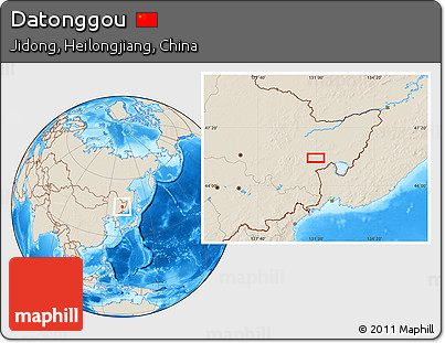 Shaded Relief Location Map of Datonggou