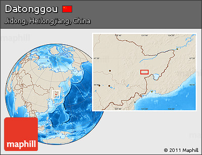 Shaded Relief Location Map of Datonggou