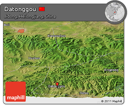 Satellite Panoramic Map of Datonggou