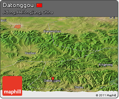 Satellite Panoramic Map of Datonggou