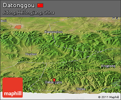 Satellite Panoramic Map of Datonggou