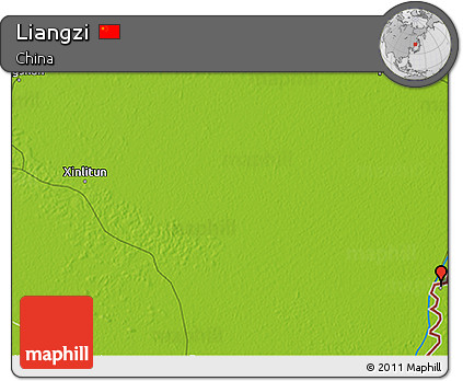 Physical 3D Map of Liangzi
