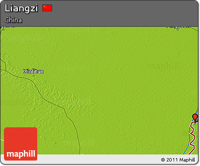 Physical 3D Map of Liangzi
