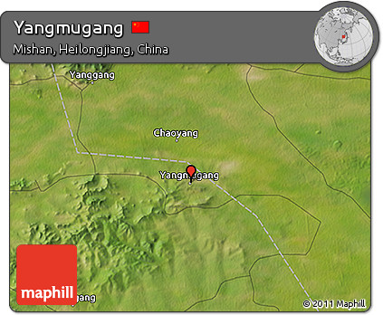 Satellite 3D Map of Yangmugang