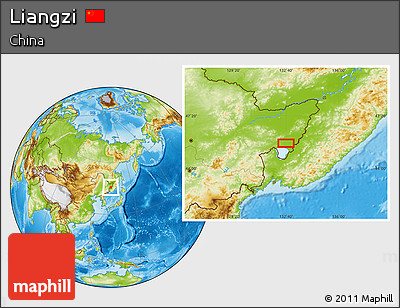 Physical Location Map of Liangzi