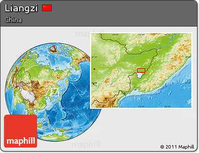 Physical Location Map of Liangzi
