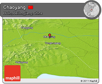 Physical Panoramic Map of Chaoyang