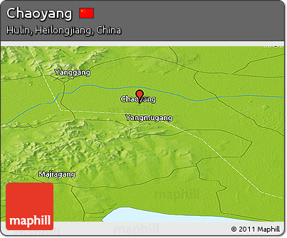 Physical Panoramic Map of Chaoyang