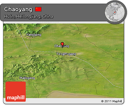 Satellite Panoramic Map of Chaoyang