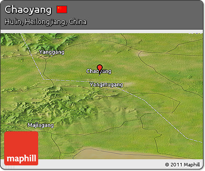 Satellite Panoramic Map of Chaoyang