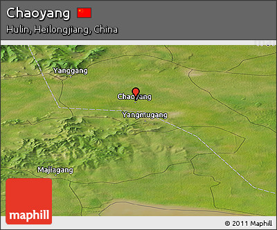 Satellite Panoramic Map of Chaoyang