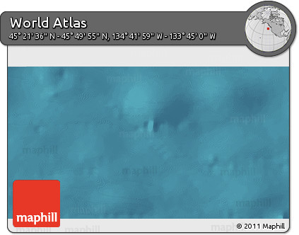 Satellite 3D Map of the Area around 45° 35' 46" N, 134° 13' 29" W