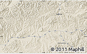 Shaded Relief Map of the area around 45° 35' 46" N, 136° 4' 29" E