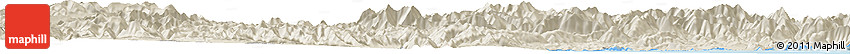 Shaded Relief Horizon Map of the Area around 45° 35' 46" N, 136° 55' 30" E Shaded Relief Horizon Map of the Area around 45° 35' 46" N, 136° 55' 30" E