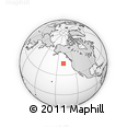 Outline Map of the Area around 45° 35' 46" N, 139° 19' 29" W, rectangular outline