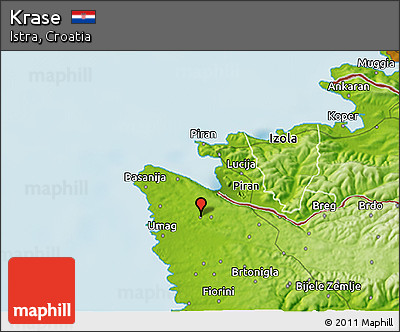 Physical 3D Map of Krase