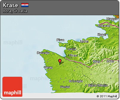 Physical 3D Map of Krase