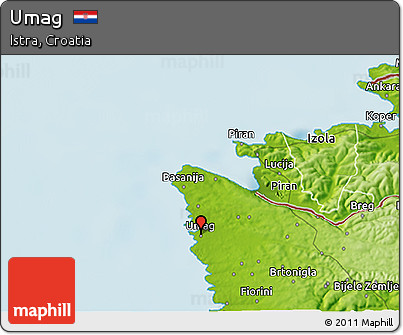 Physical 3D Map of Umag