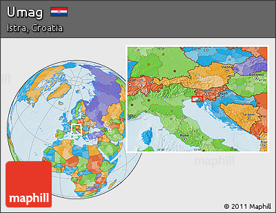 Political Location Map of Umag