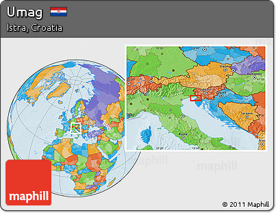 Political Location Map of Umag