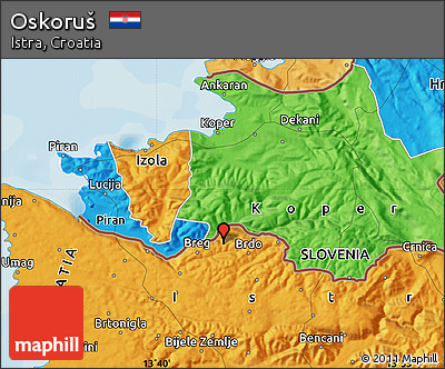Political Map of Oskoruš