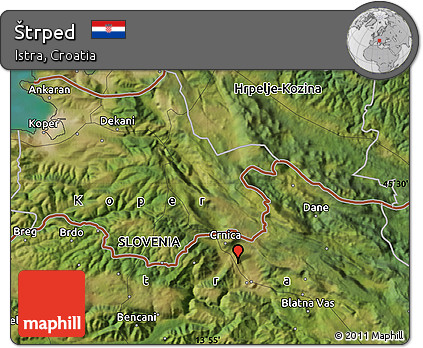 Satellite Map of Štrped
