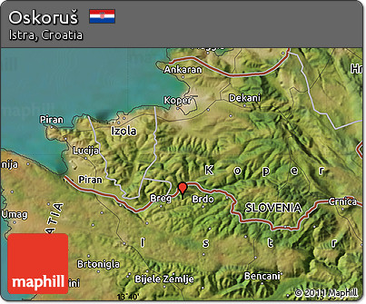 Satellite Map of Oskoruš