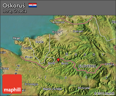 Satellite Map of Oskoruš