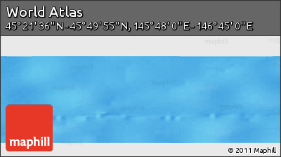 Physical Panoramic Map of the Area around 45° 35' 46" N, 146° 16' 30" E