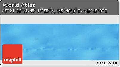 Physical Panoramic Map of the Area around 45° 35' 46" N, 146° 16' 30" E