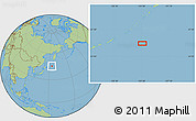Savanna Style Location Map of the area around 45° 35' 46" N, 153° 55' 30" E