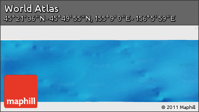 Physical Panoramic Map of the Area around 45° 35' 46" N, 155° 37' 30" E