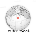 Outline Map of the Area around 45° 35' 46" N, 168° 13' 29" W, rectangular outline