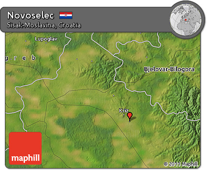Satellite Map of Novoselec