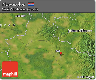 Satellite Map of Novoselec