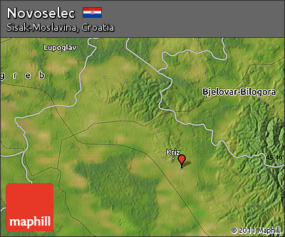 Satellite Map of Novoselec